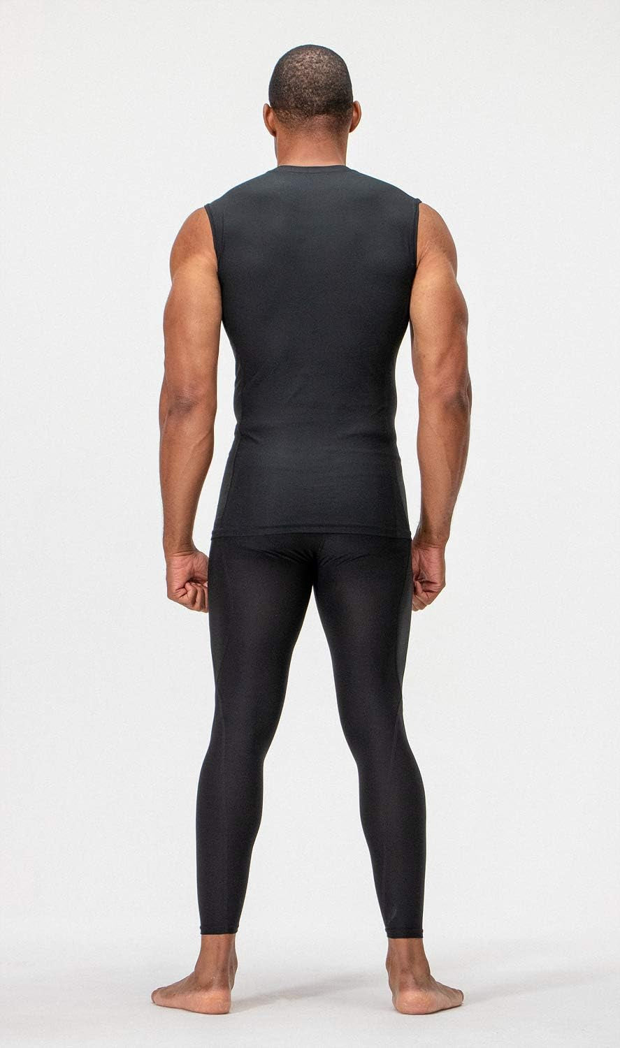 3 Pack Men'S Athletic Compression Shirts Sleeveless