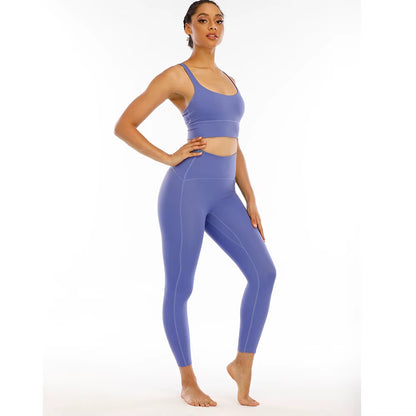 Naked-Feel Yoga Set Yoga Leggings Set Women Fitness Suit for Yoga Clothes High Waist Gym Workout Sportswear Gym Sports Clothing