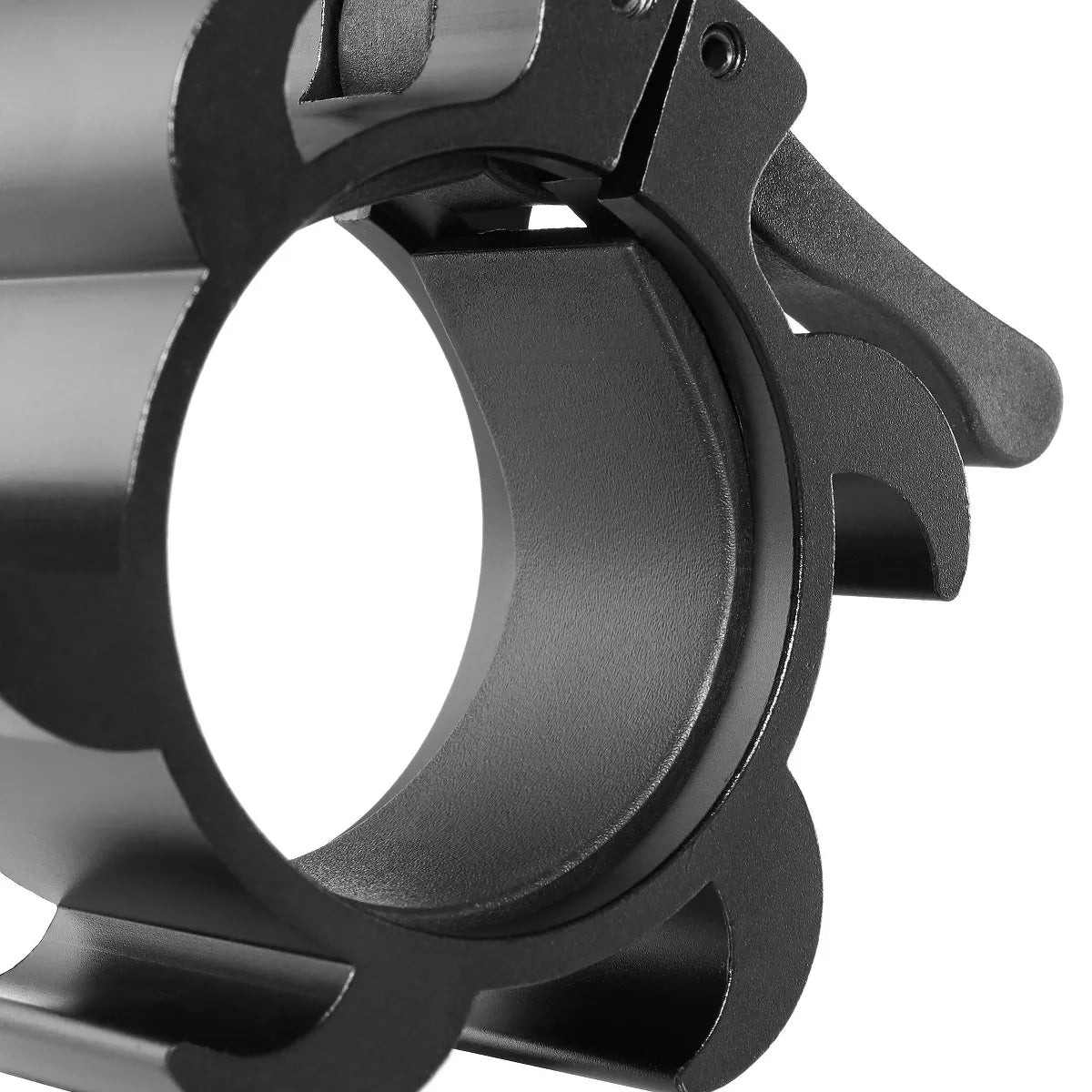 Philosophy Gym Locking Aluminum Barbell Collars, Anti-Slip 2" Olympic Weight Clamps - Quick Release Collar Clips Pair