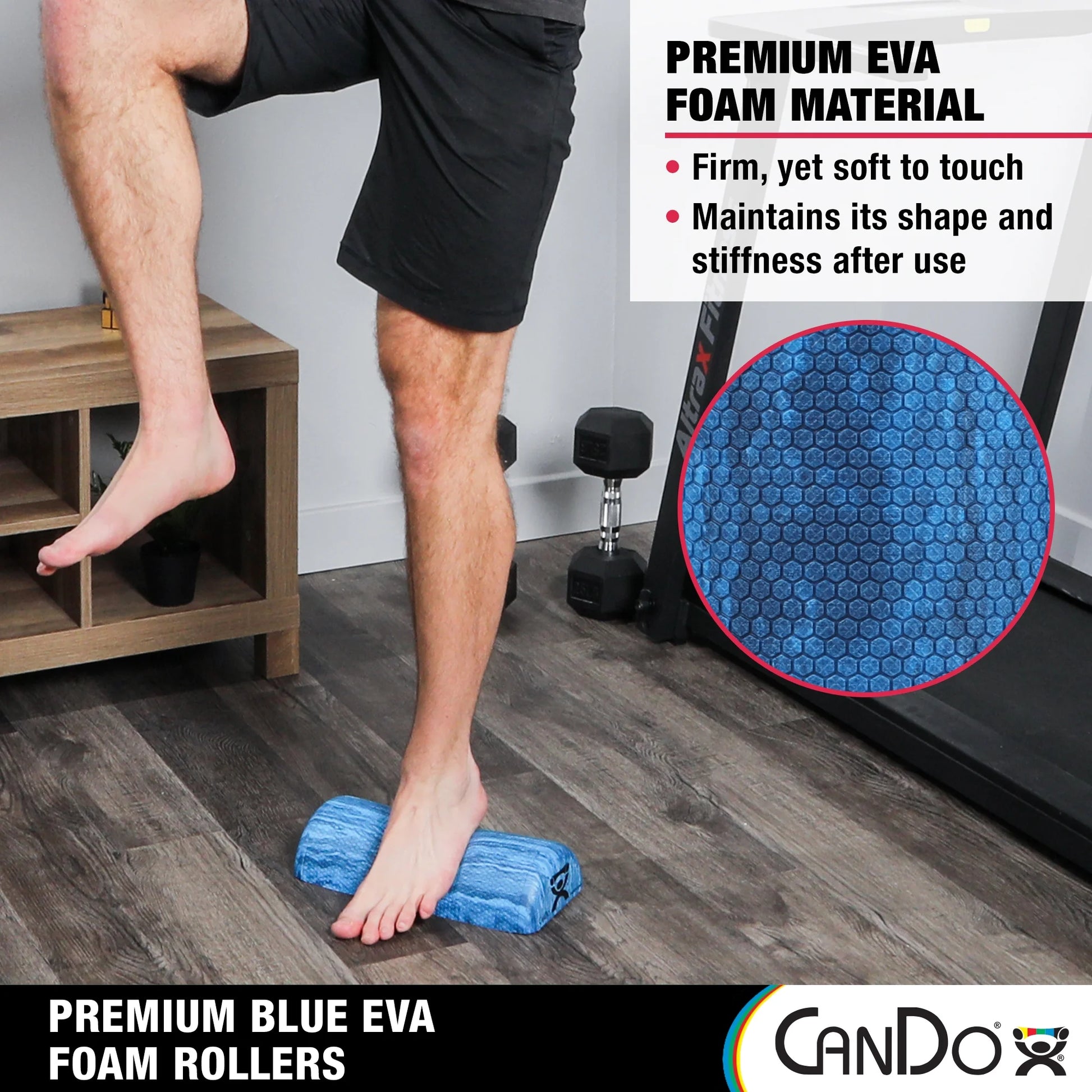 Cando Heavy Duty EVA Half Foam Roller