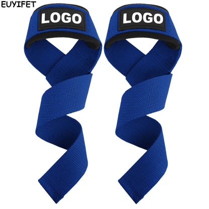 Weight Lifting Wrist Straps for Bodybuilding Powerlifting Strength Training Deadlifts Lifting Straps Padded Neoprene Gym Straps
