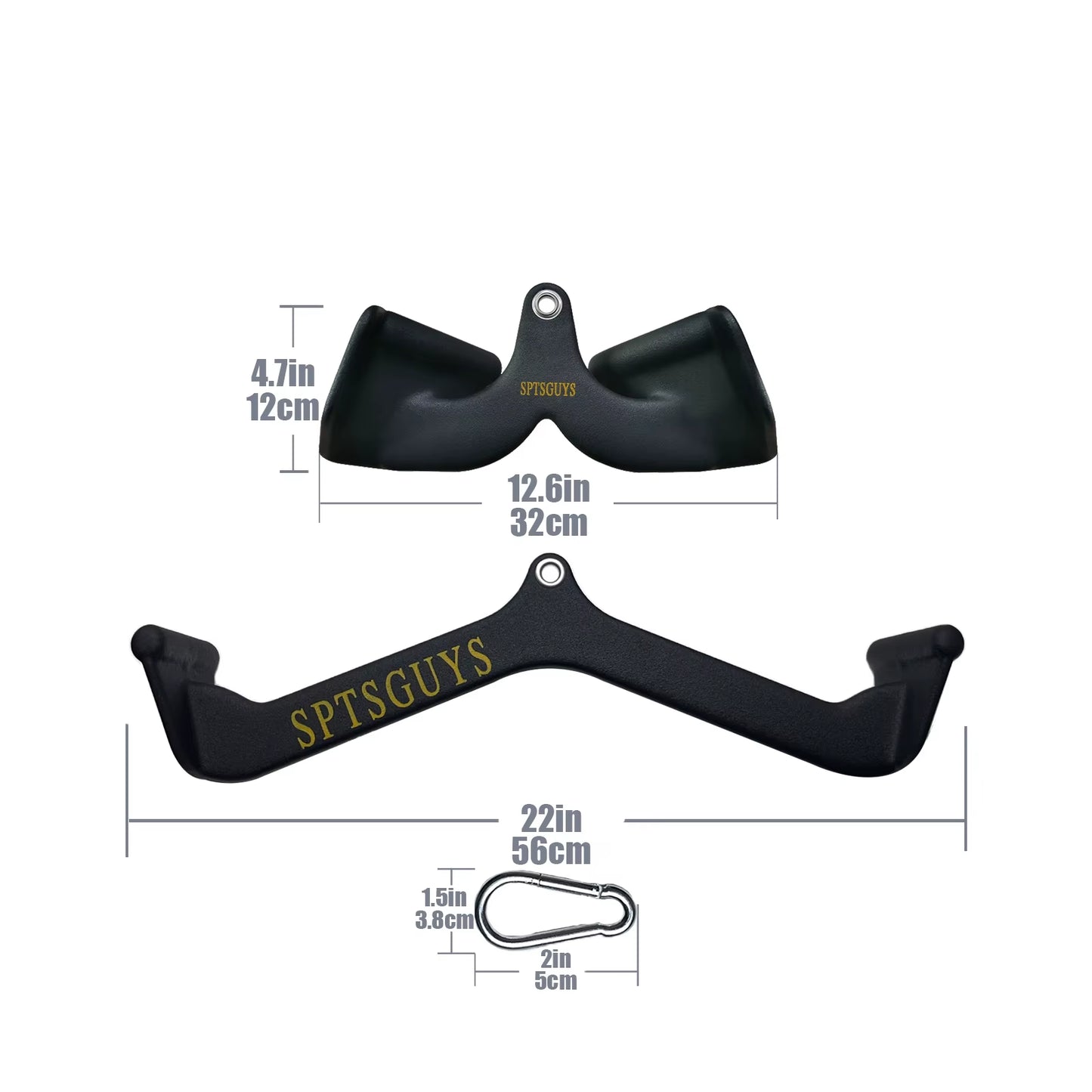 Home Gym Fitness Lat Pull down Bar LAT Pulldown Attachments for Cable Pulley System Machine Back Tricep Bar Strength Training