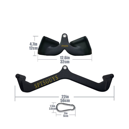 Home Gym Fitness Lat Pull down Bar LAT Pulldown Attachments for Cable Pulley System Machine Back Tricep Bar Strength Training