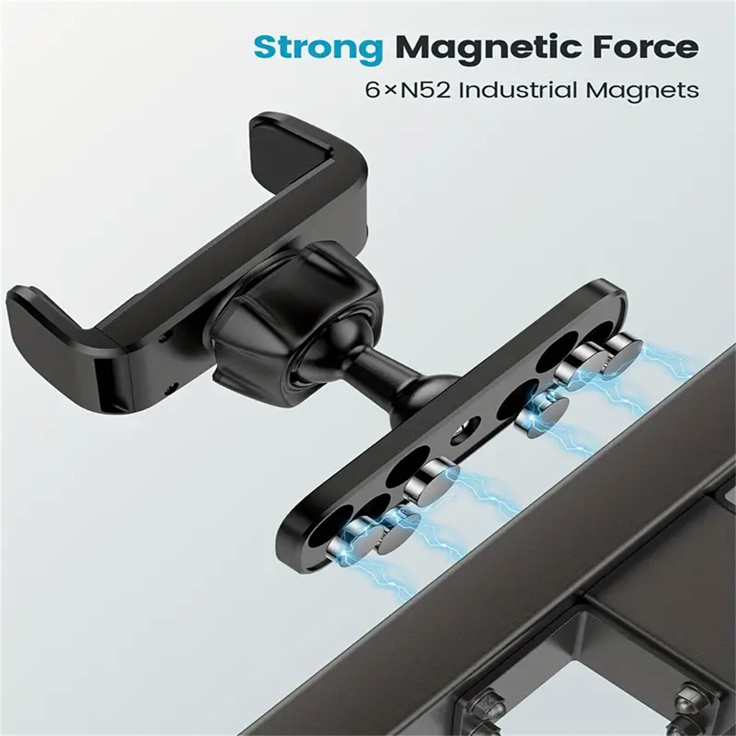 Magnetic 360° Rotatable Phone Holder Gym Metal Magnetic Adjustable Phone Holder