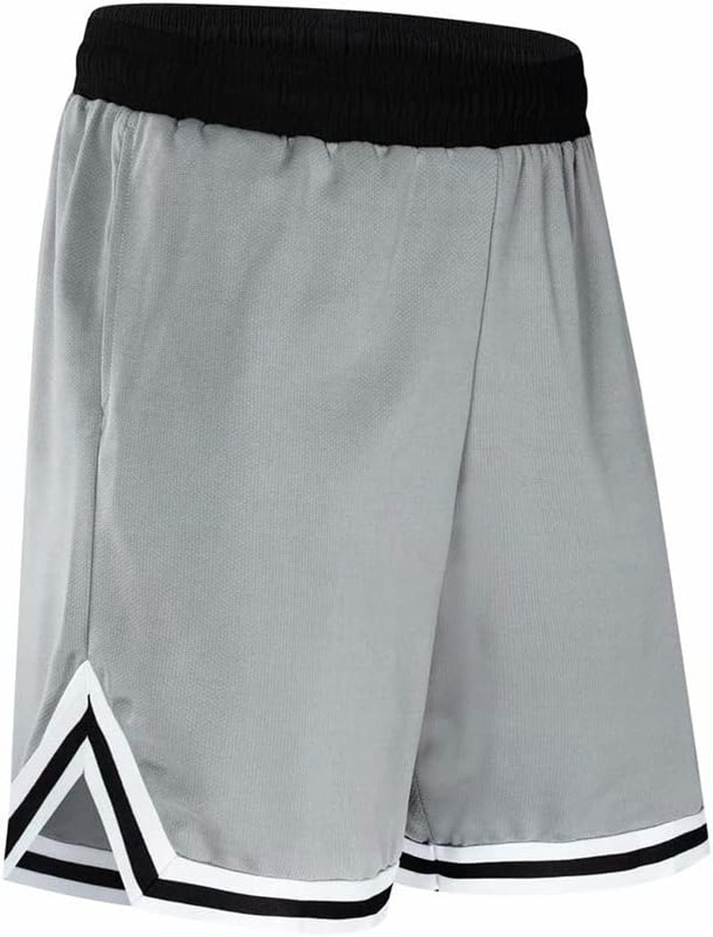 3 Pack Basketball Shorts for Men with Zipper Pockets,Active Athletic Shorts
