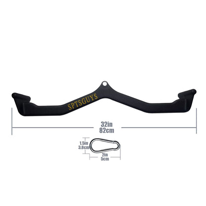 Home Gym Fitness Lat Pull down Bar LAT Pulldown Attachments for Cable Pulley System Machine Back Tricep Bar Strength Training