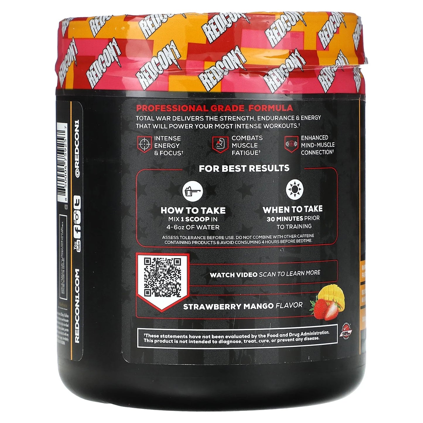 TOTAL WAR PRE-WORKOUT- Strawberry Mango