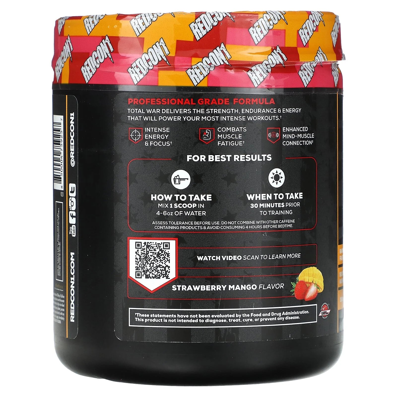 TOTAL WAR PRE-WORKOUT- Strawberry Mango