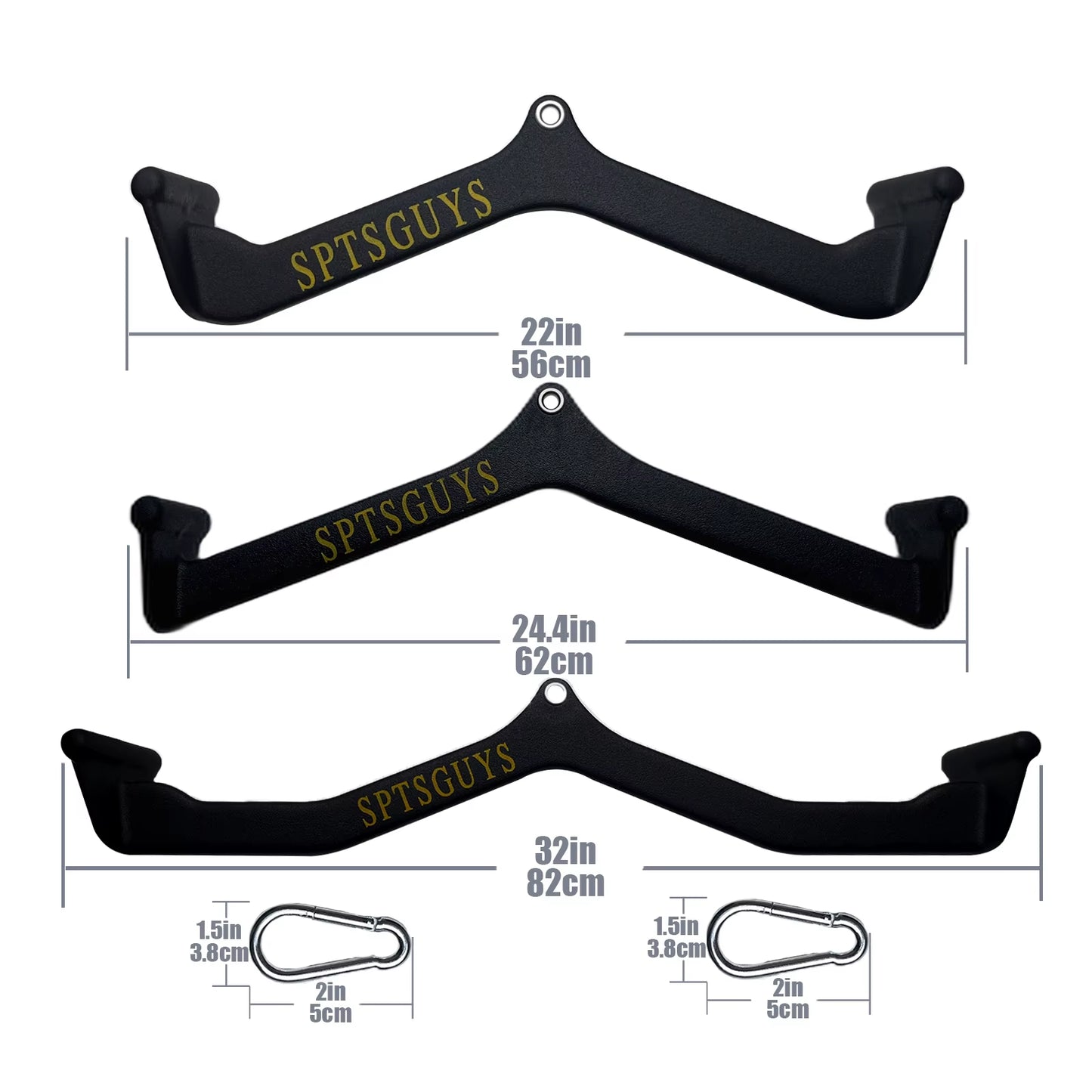 Home Gym Fitness Lat Pull down Bar LAT Pulldown Attachments for Cable Pulley System Machine Back Tricep Bar Strength Training