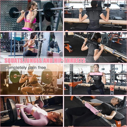 anti Slip Black Fabric Cotton Foam Barbell Pad