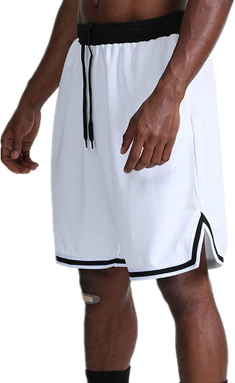 3 Pack Basketball Shorts for Men with Zipper Pockets,Active Athletic Shorts